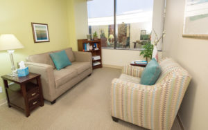 A waiting room in True Life's mental health treatment center