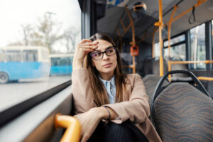 Person on her way to a social anxiety disorder treatment session