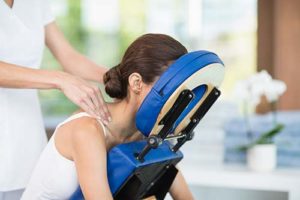 woman getting body work services